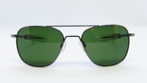 AVIATOR GUN METAL CON LENTI MINERALI VERDI